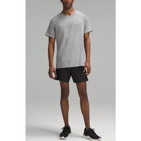 Lululemon Metal Vent Tech Tee Shirt Short Sleeve Slim Fit In Gray Size Medium - Picture 1 of 13
